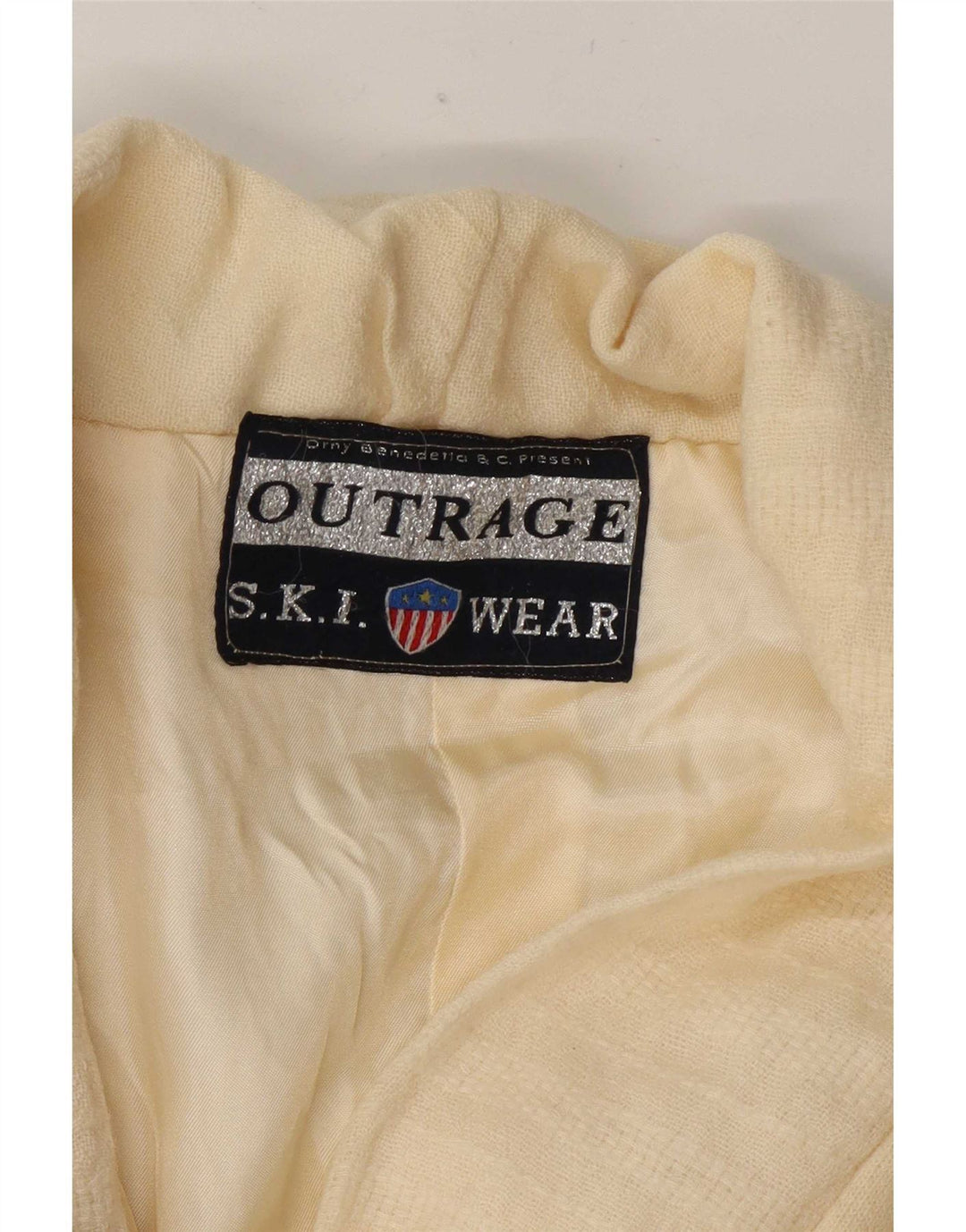 Outrage Dame Ski Strik Blazer Jacket UK 14 Medium Off White Colourblock
