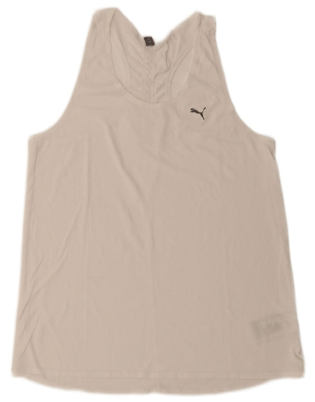 Puma Damevest Top UK 12 Medium White Polyester