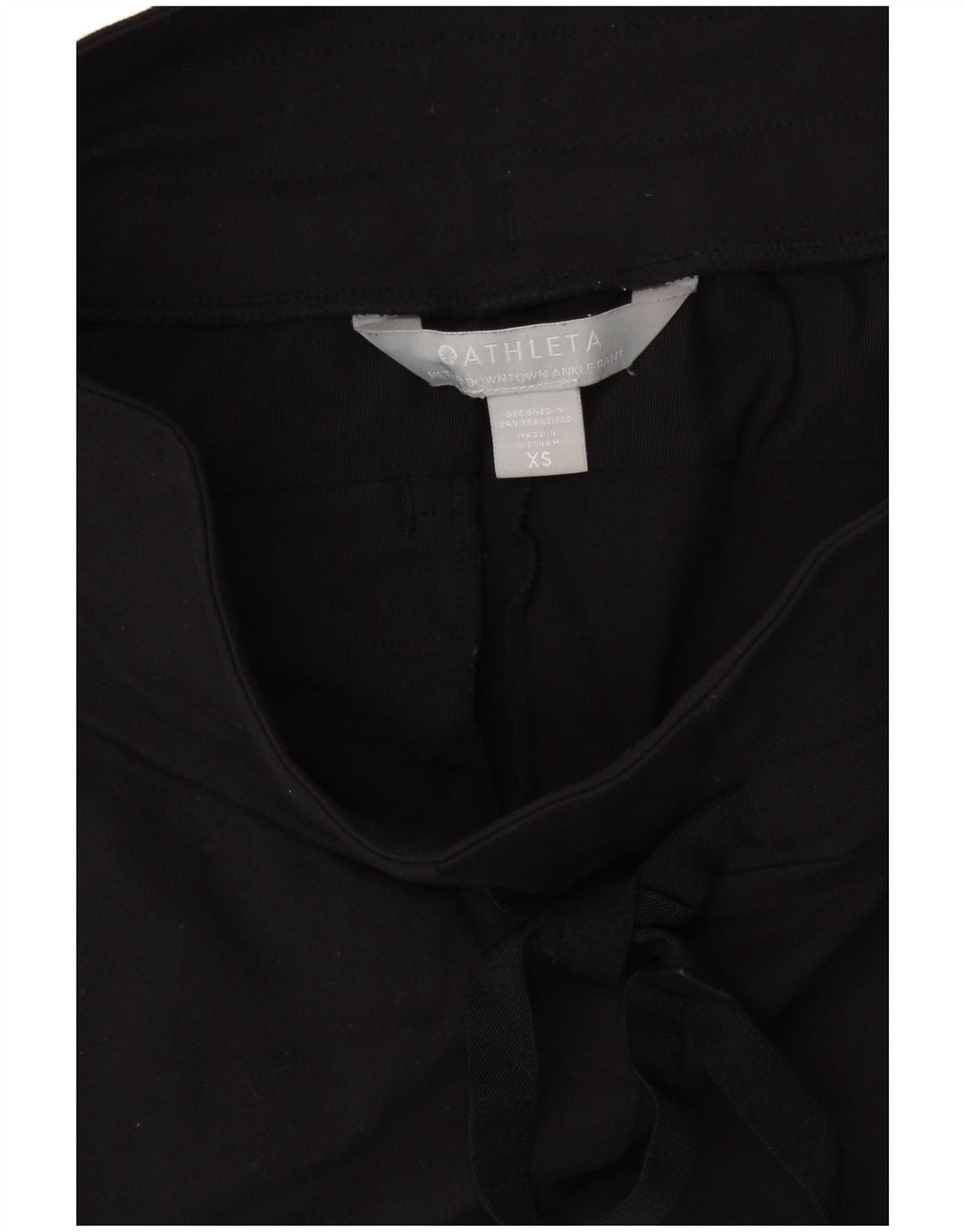 ATHLETA træningsdragt bukser til kvinder UK 6 XS sort nylon