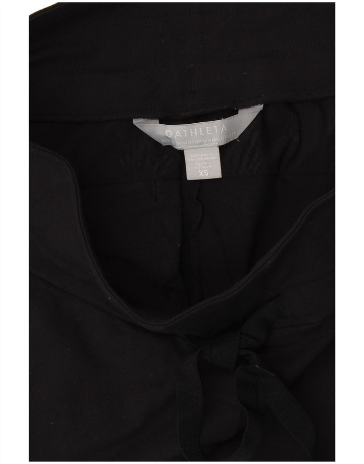 ATHLETA træningsdragt bukser til kvinder UK 6 XS sort nylon