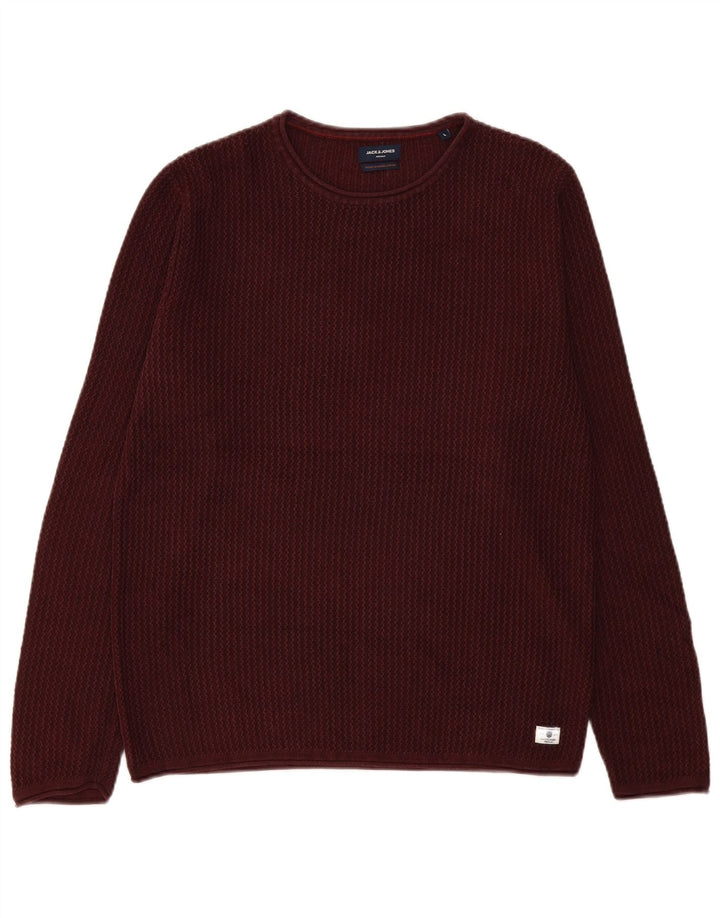 Jack & Jones Herre trøjetrøje med rund hals Stor Bourgogne