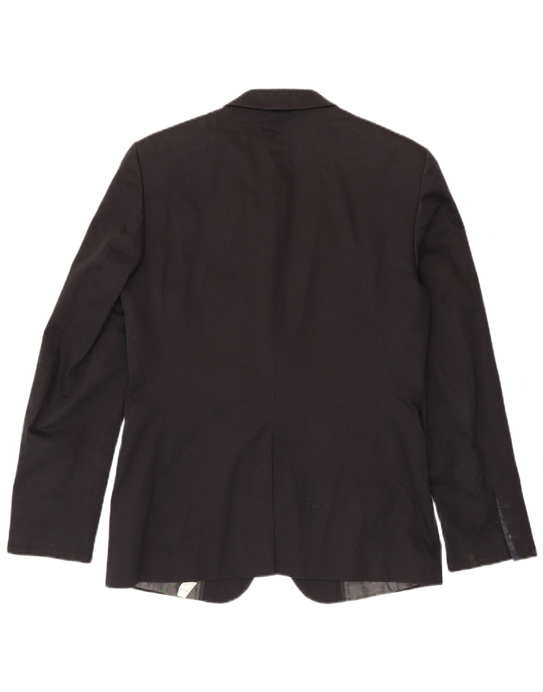 Zara Herre 2-knaps blazerjakke EU 50 Medium Sort Bomuld