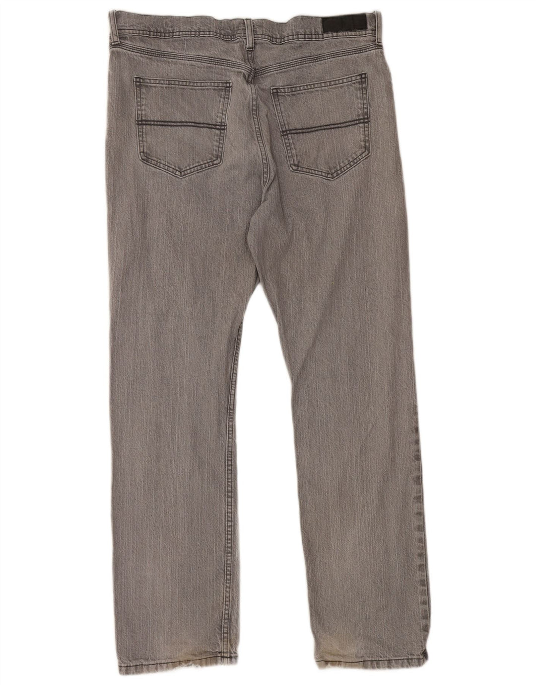 Marks & Spencer Herre Stretch Regular Straight Jeans W36 L31 Grå Bomuld