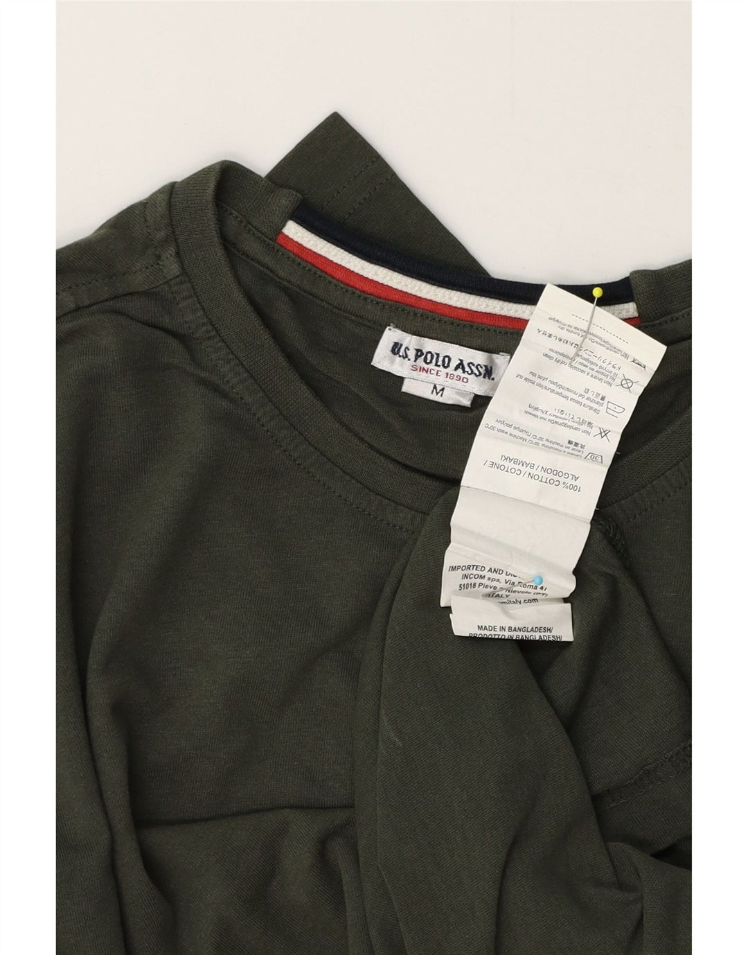 U.S. Polo Assn. Herre Top Langærmet Medium Khaki Bomuld