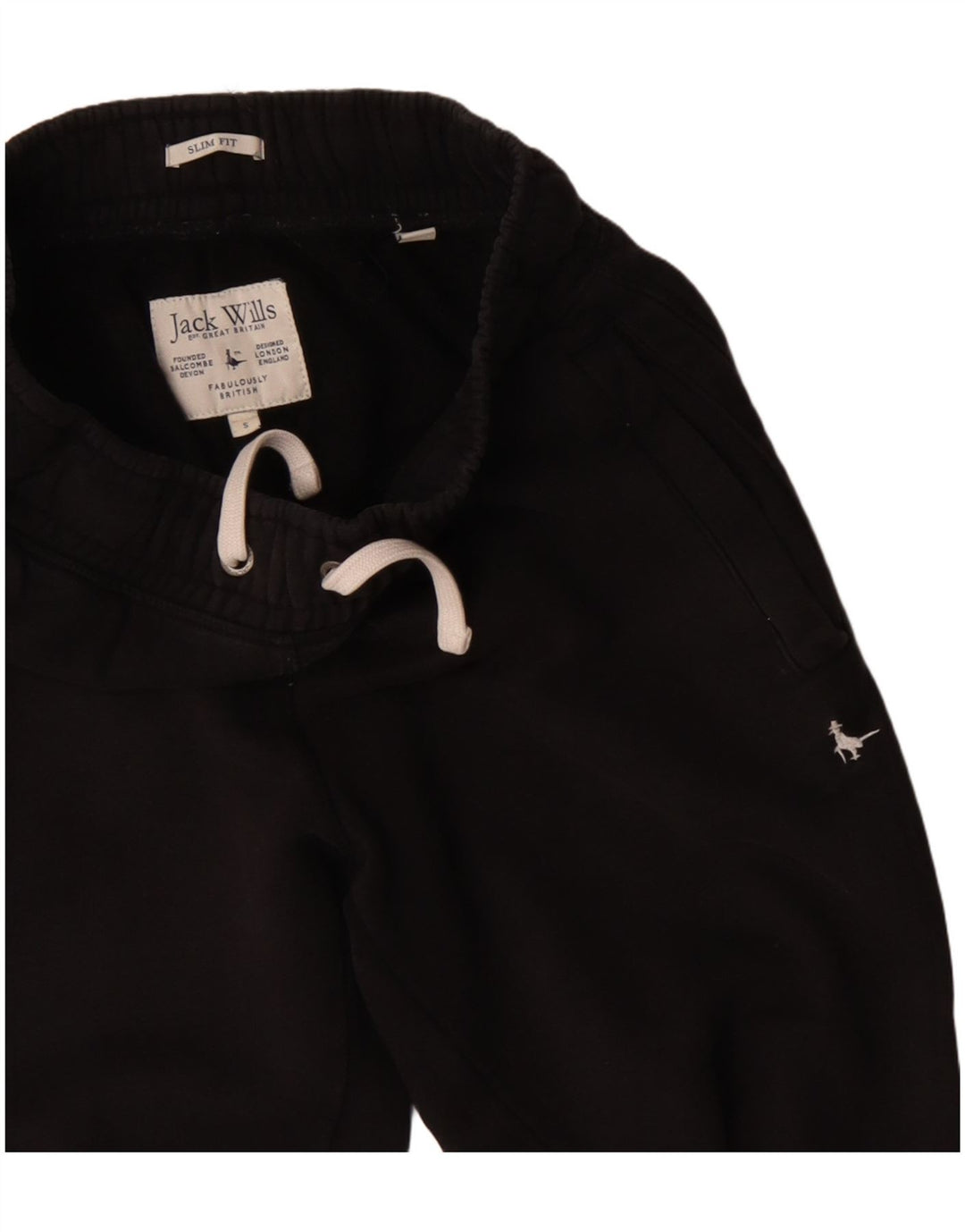 Jack Wills Herre Slim Fit træningsdragt Bukser Joggers Små sorte bomuld