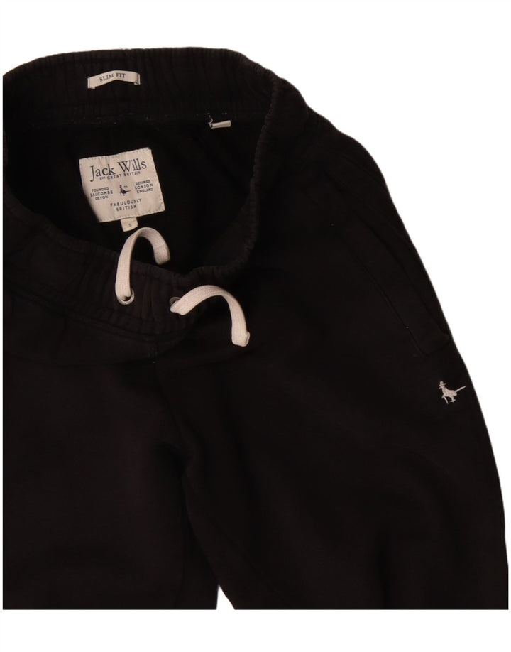 Jack Wills Herre Slim Fit træningsdragt Bukser Joggers Små sorte bomuld