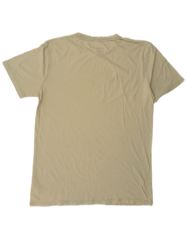 Quiksilver Herre Regular Fit Grafisk T-shirt Top Medium Khaki Bomuld