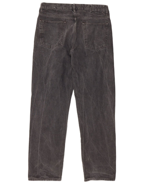 ZARA Straight Jeans til mænd EU 42 Large W32 L32 Sort Bomuld