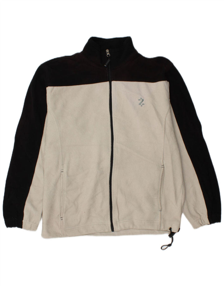 IZOD Fleecejakke til mænd UK 38 Medium White Colourblock Polyester