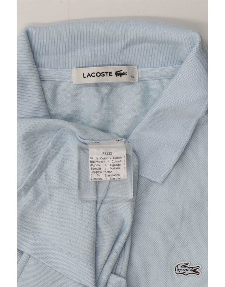 Lacoste Dame Polo Shirt Størrelse 44 Stor Blå Bomuld