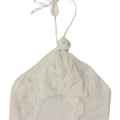 Zara Dame Halter Top UK 12 Medium White Bomuld