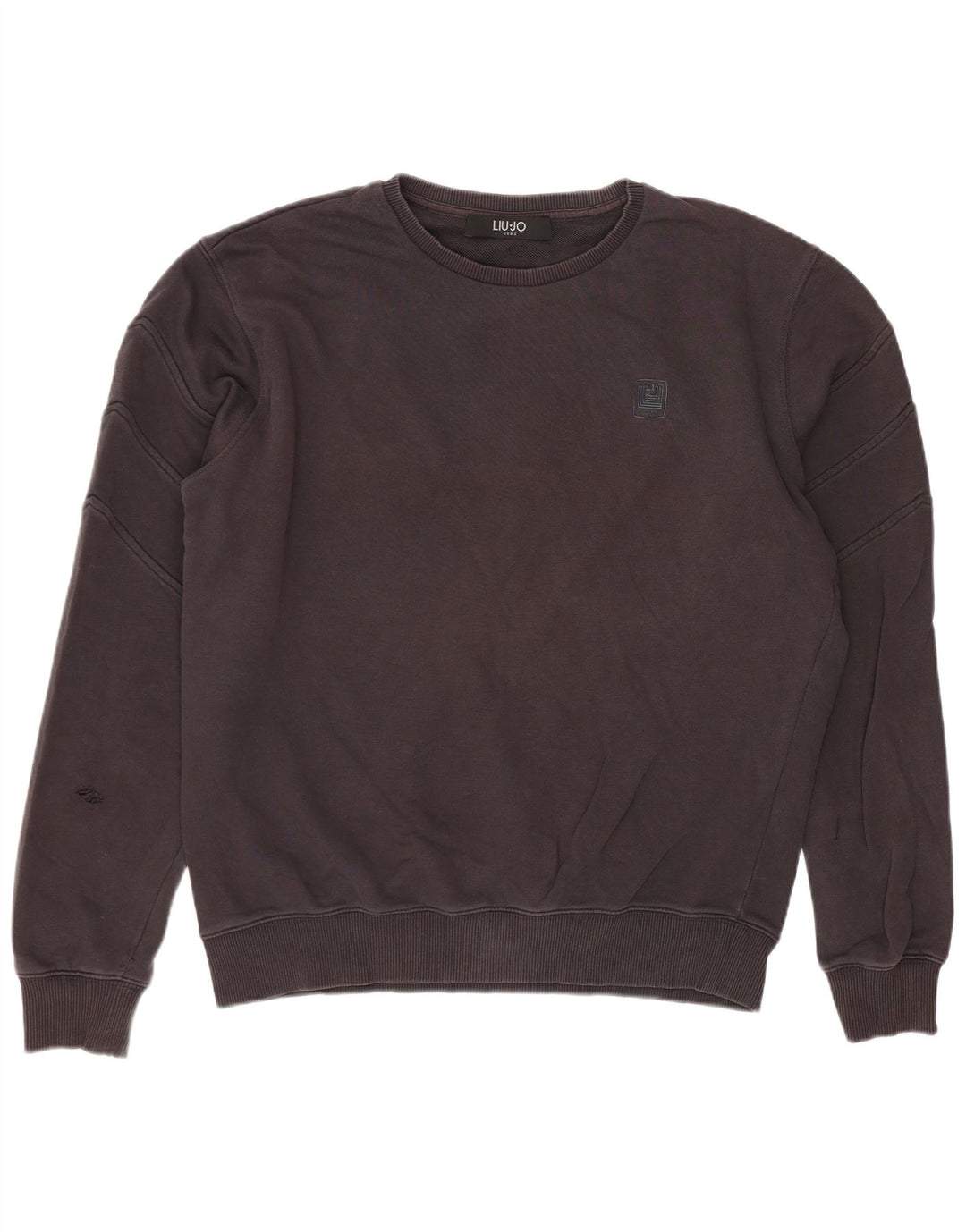 Liu Jo Herre Sweatshirt Jumper Stor Grå Bomuld