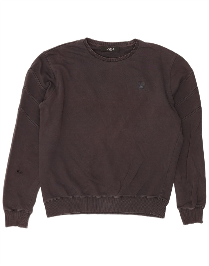Liu Jo Herre Sweatshirt Jumper Stor Grå Bomuld