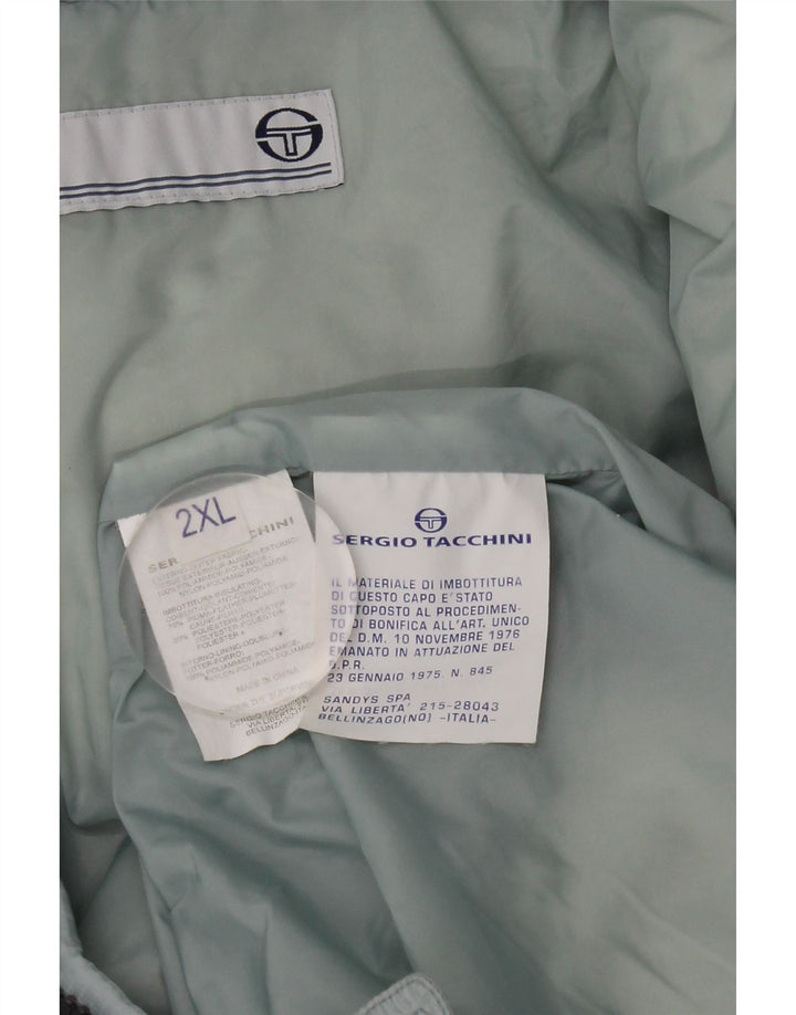 Sergio Tacchini Herre Polstret Jakke UK 44 2XL Blå Polyamid