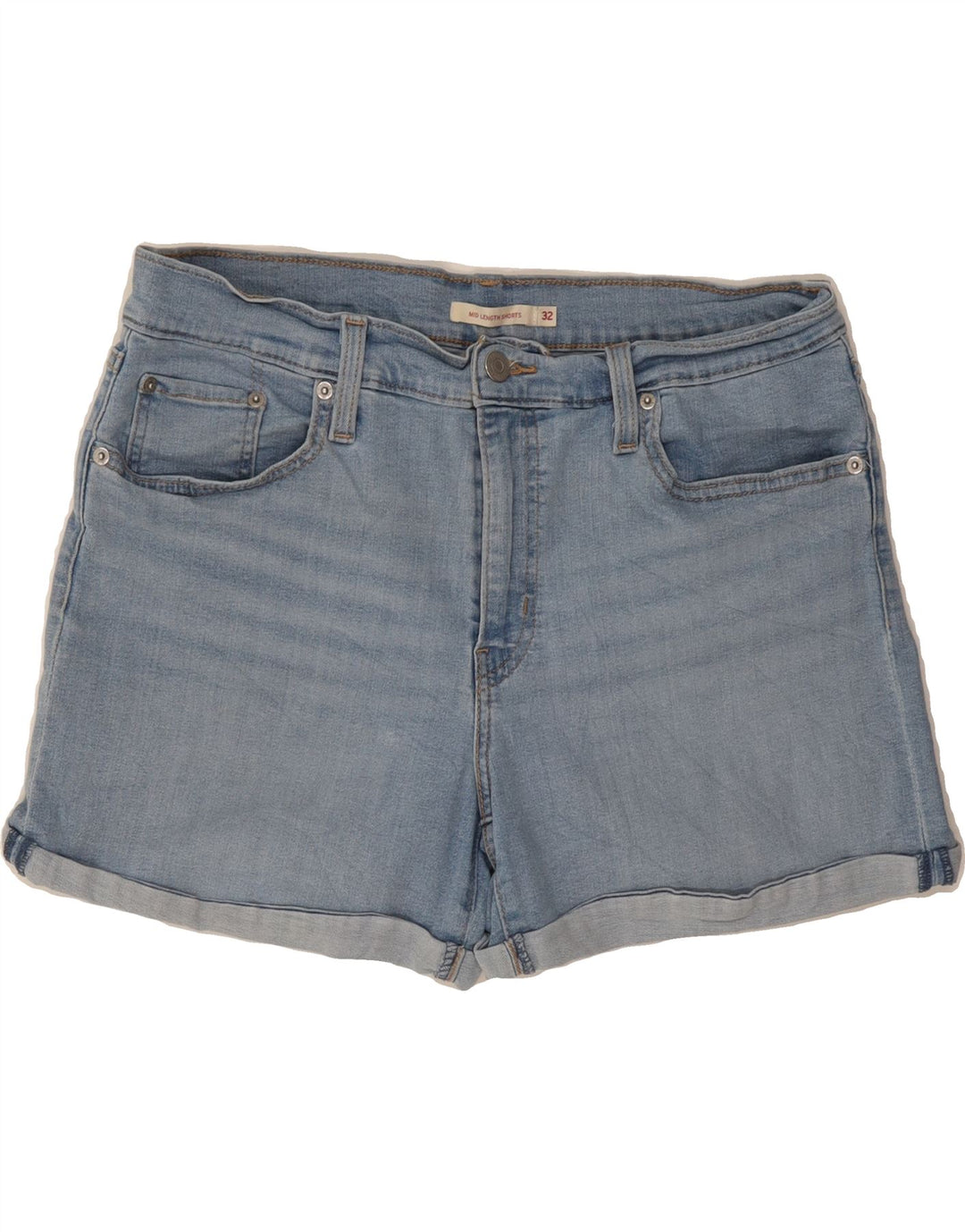 LEVI'S Womens Denim Shorts W32 Large Blue Cotton Vintage Levi's and Second-Hand Levi's from Messina Hembry 