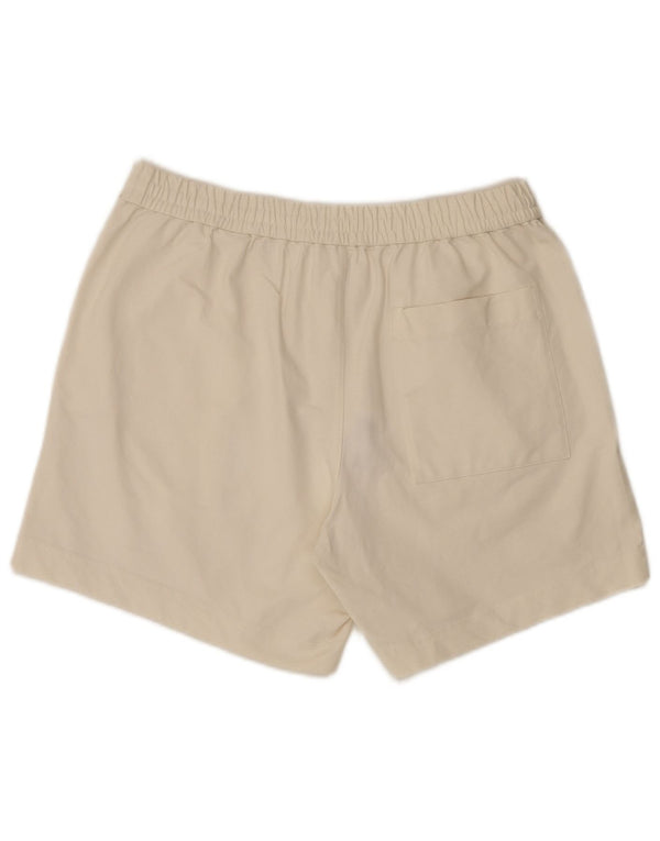 Cos Dame Relaxed Fit Sportsshorts UK 14 Medium Off White Bomuld
