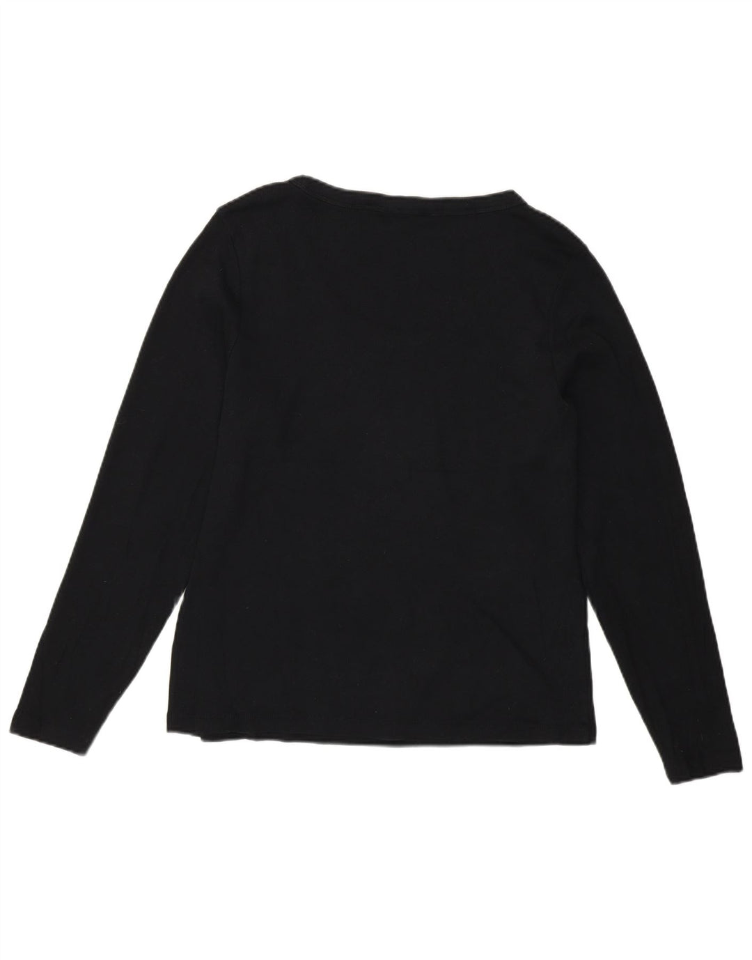 Marks & Spencer Dametop Langærmet UK 20 2XL Sort Bomuld