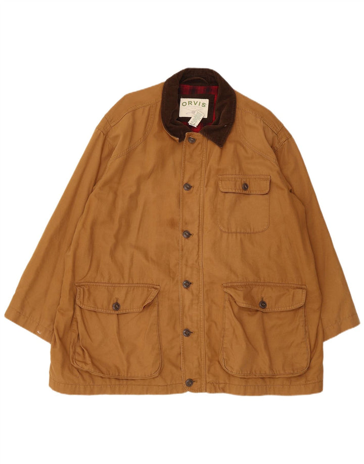 Orvis Herre Utility Jacket UK 44 2XL Brun Bomuld