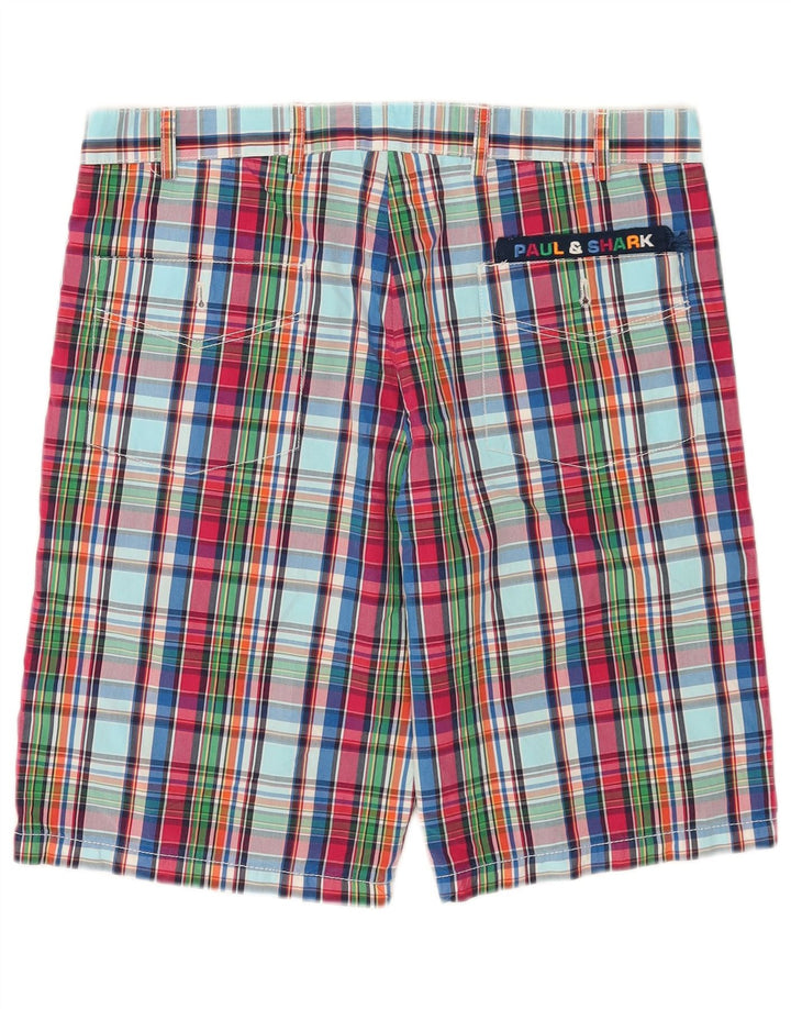 Paul & Shark Herre Chino Shorts IT 48 Medium W32 Flerfarvet ternet bomuld