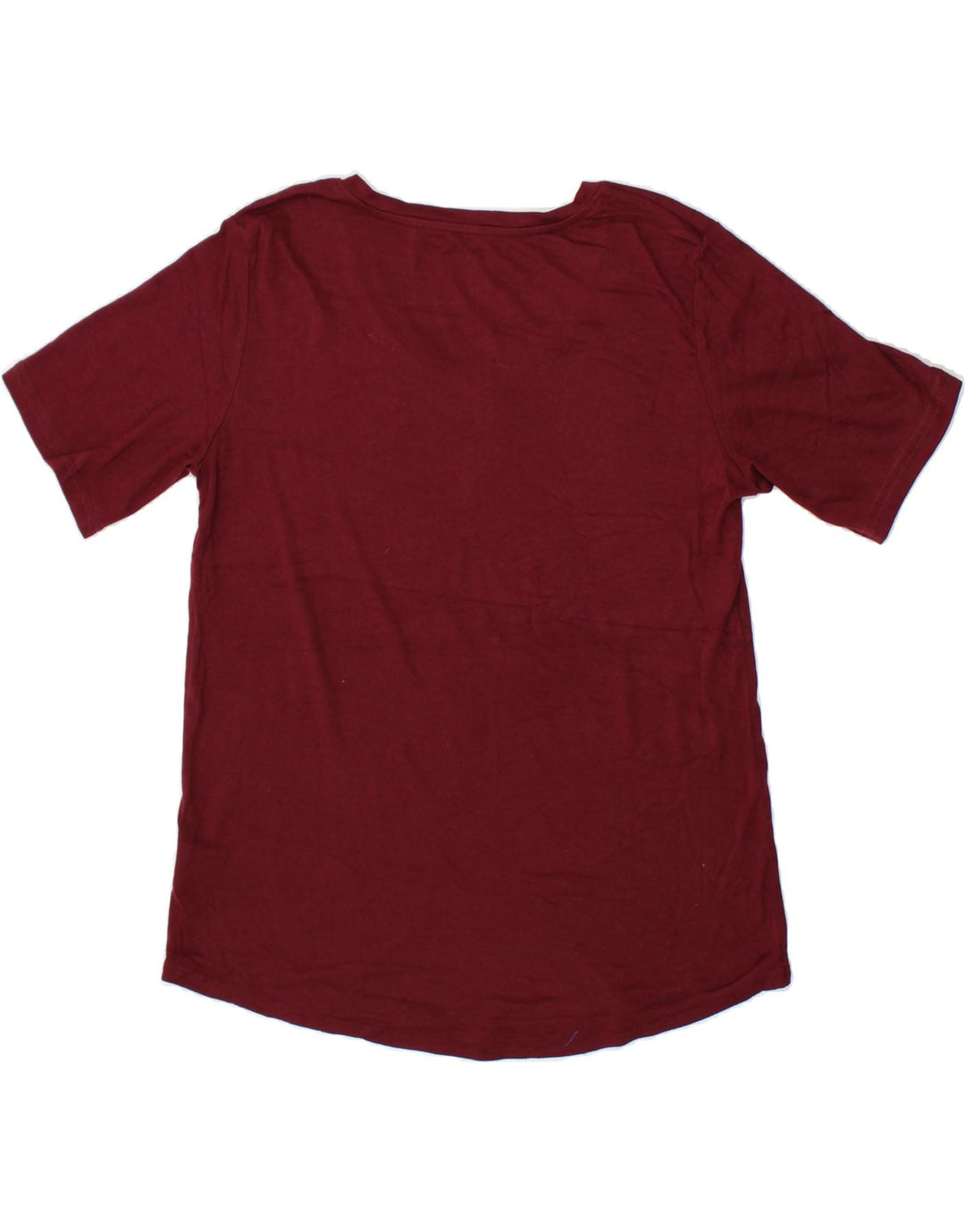 EDDIE BAUER Womens T-Shirt Top UK 16 Large Maroon Cotton Vintage Eddie Bauer and Second-Hand Eddie Bauer from Messina Hembry 