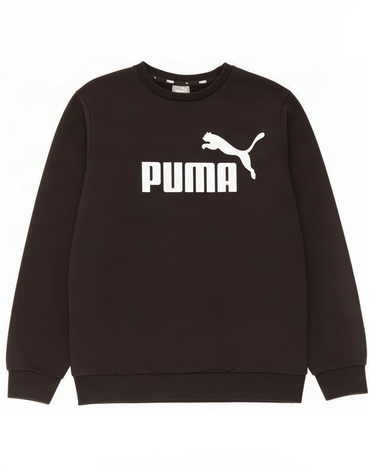 Puma Herre Grafisk Sweatshirt Jumper Lille sort bomuld