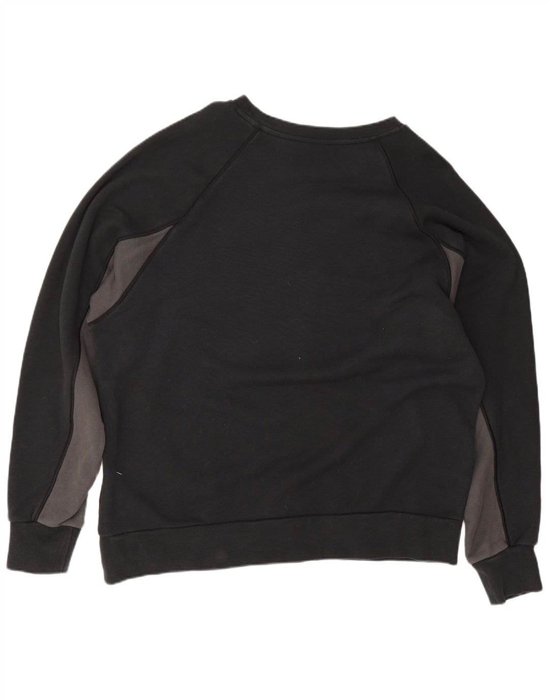 Nike grafisk sweatshirt til mænd XL Sort Colourblock Bomuld