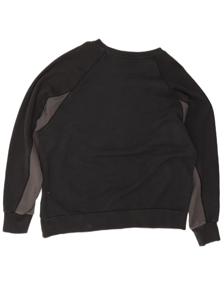 Nike grafisk sweatshirt til mænd XL Sort Colourblock Bomuld