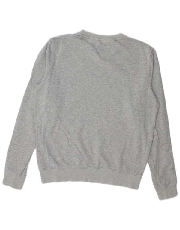 Tommy Hilfiger Grafisk hættetrøje til drenge 15-16 år Gråflettet bomuld