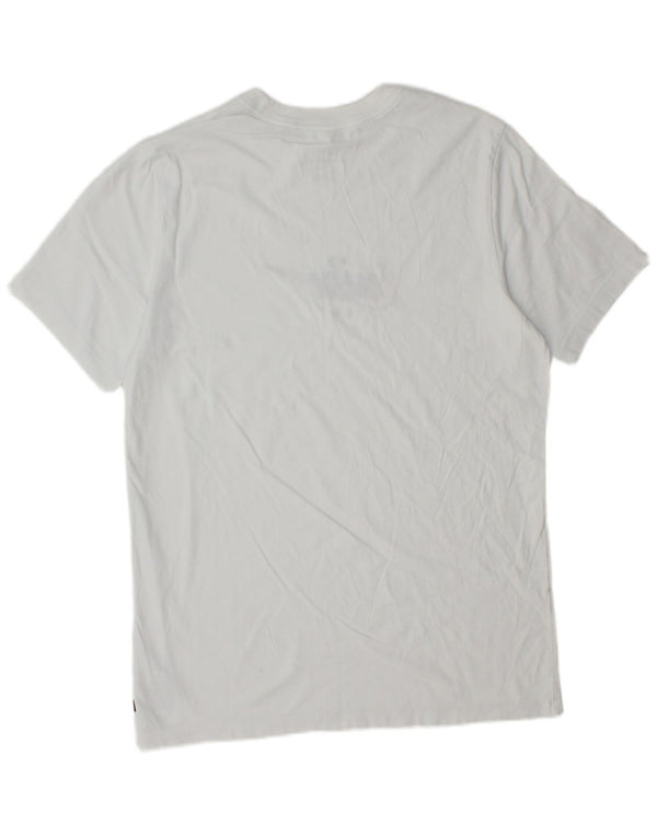 Nike grafisk t-shirt til mænd, medium hvid bomuld