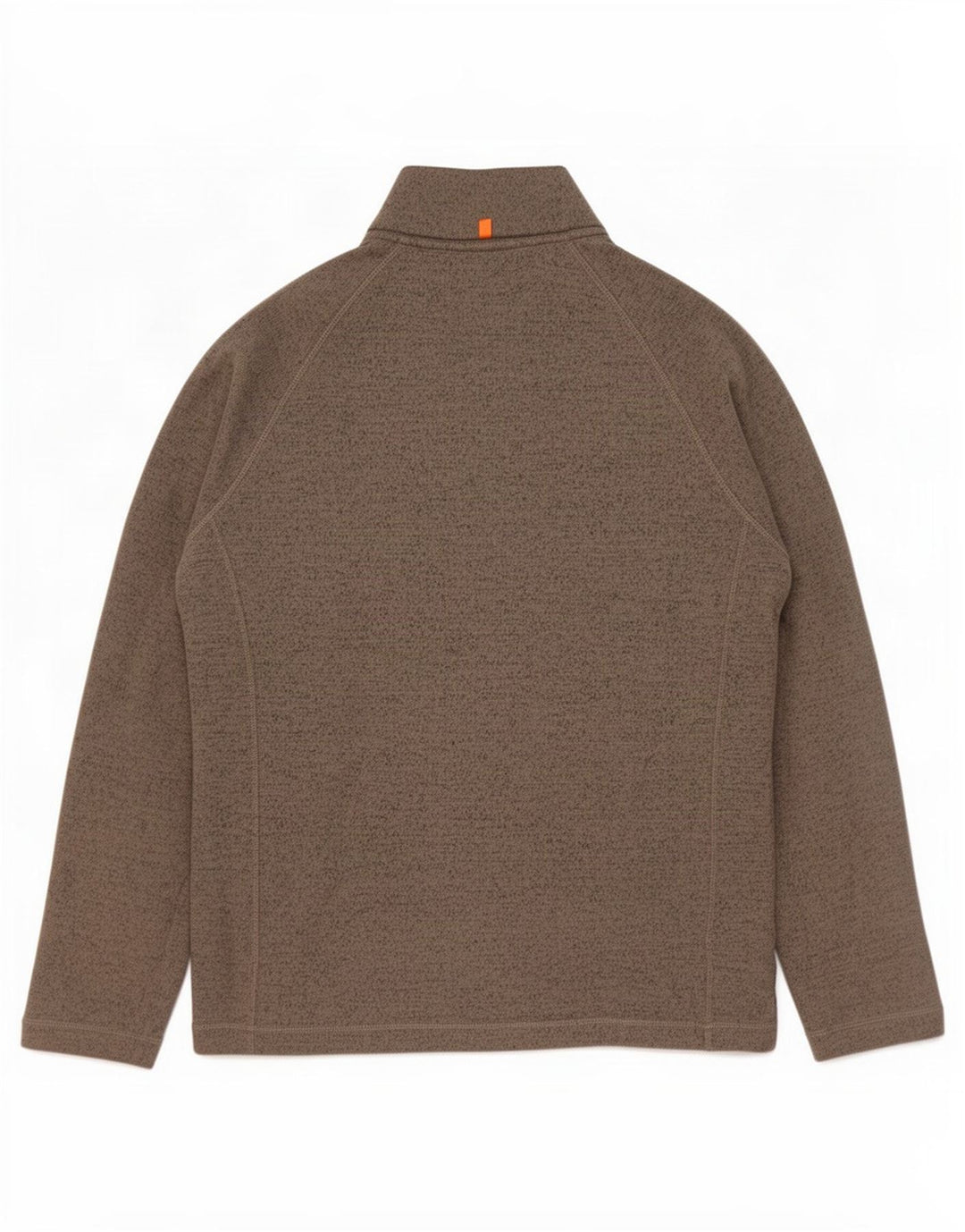 John Lewis Herre Button Neck Sweatshirt Jumper Large Grå Flecked Polyester