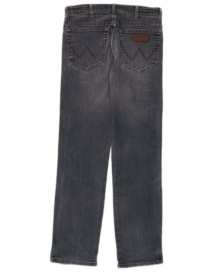 WRANGLER Herre Texas Stretch Straight Jeans W32 L32 Blå Bomuld