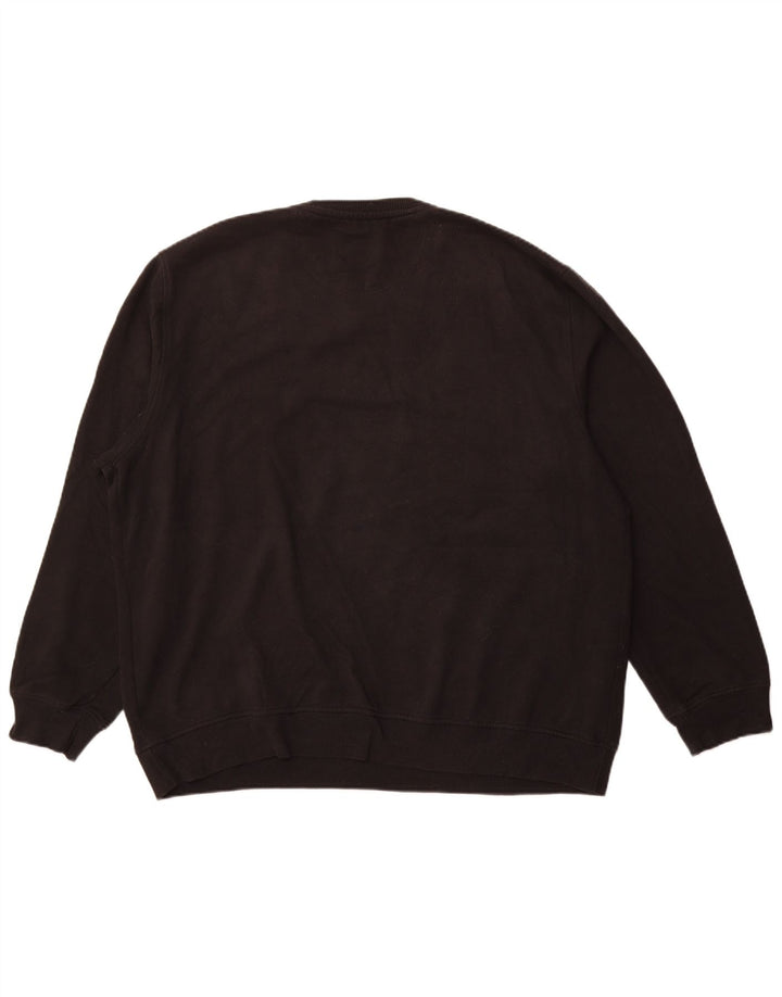 Izod Herre Sweatshirt Jumper 2XL Sort Bomuld