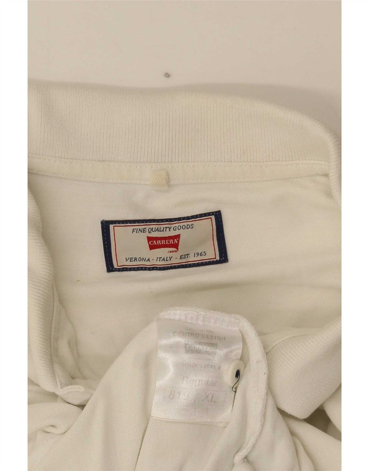 Carrera Herre Regular Fit Polo Shirt XL Hvidstribet