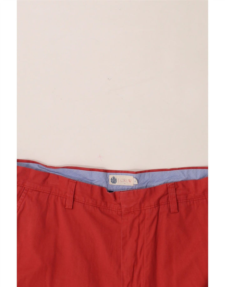 J. CREW Mens Chino Shorts W35 Large Red Cotton Vintage J. Crew and Second-Hand J. Crew from Messina Hembry 