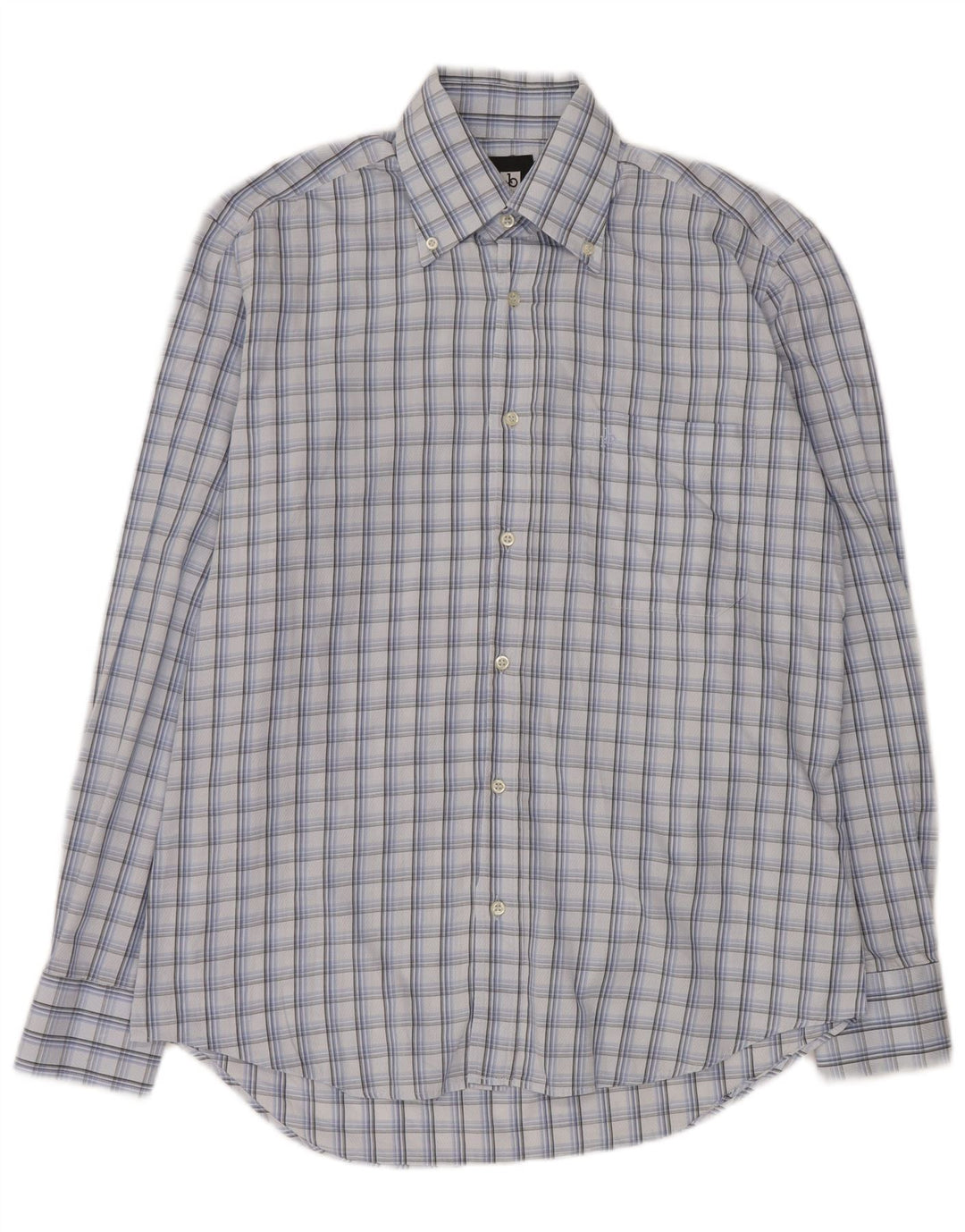 Roccobarocco Herreskjorte Str. 15 38 Medium Blue Check