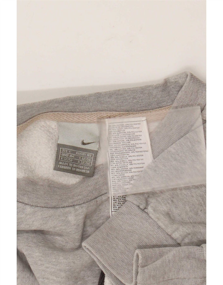 Nike Sweatshirt Jumper til mænd Large Grå Colourblock Bomuld