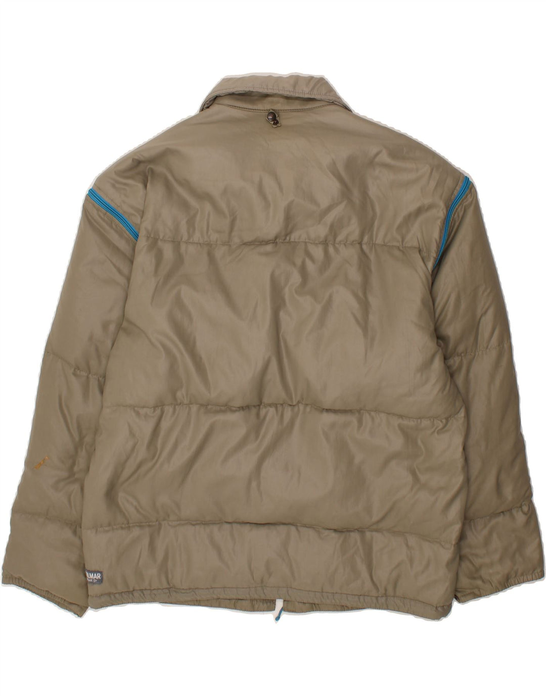 COLMAR Mens Padded Jacket UK 42 XL Khaki Colourblock Cotton Vintage Colmar and Second-Hand Colmar from Messina Hembry 