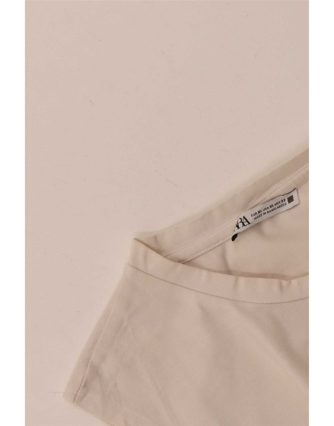 Zara Womens Crop Vest Top UK 18 XL Hvid