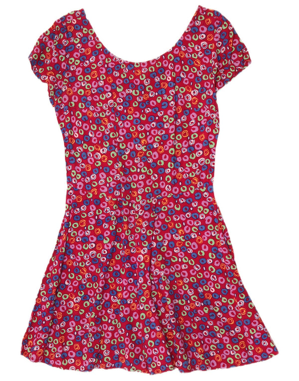 Vintage Dame Playsuit UK 12 Medium Pink Floral