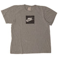 Nike grafisk t-shirt top til mænd XL Grå flækket bomuld