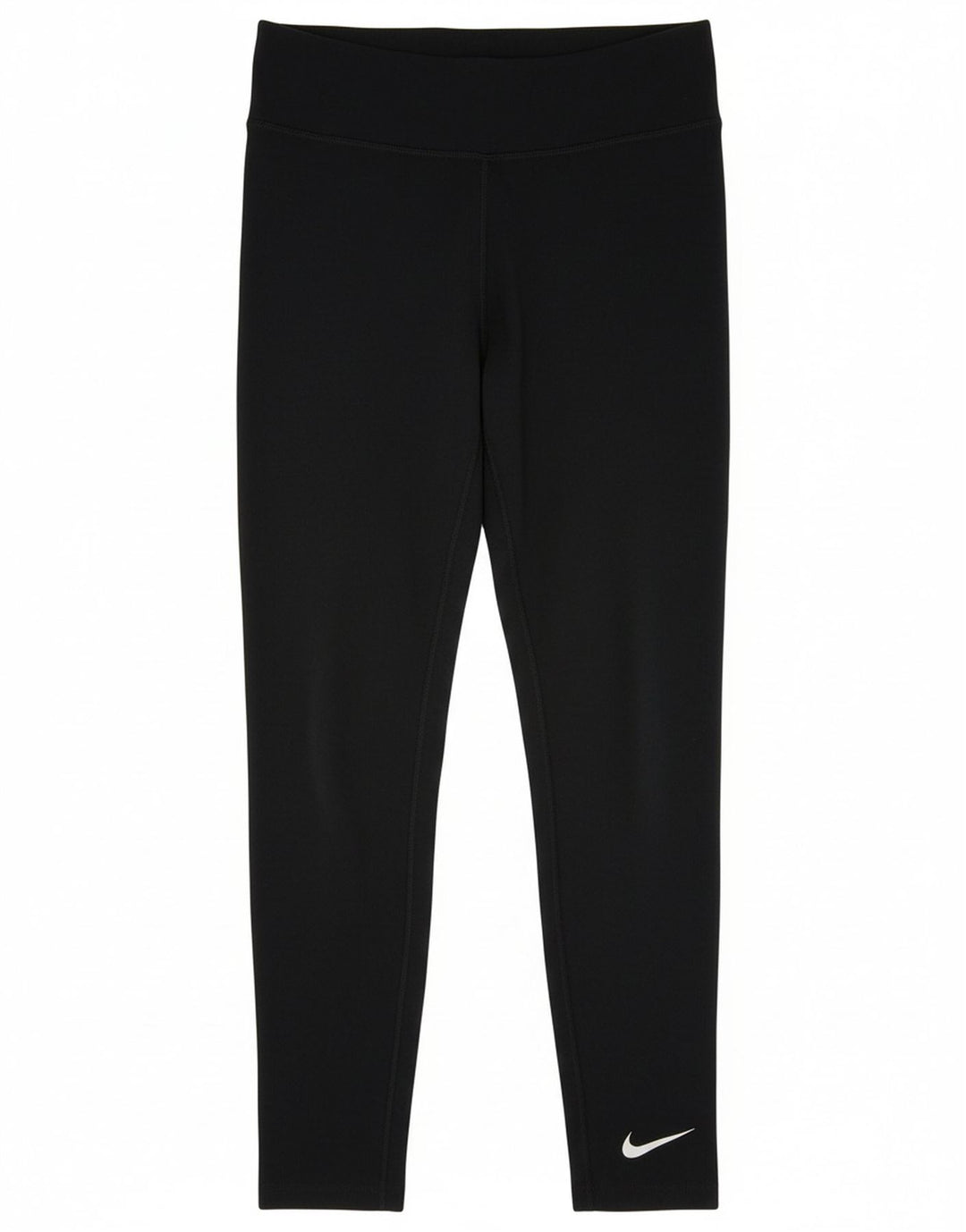 Nike Dame Dri Fit Leggings UK 14 Large Black Polyester