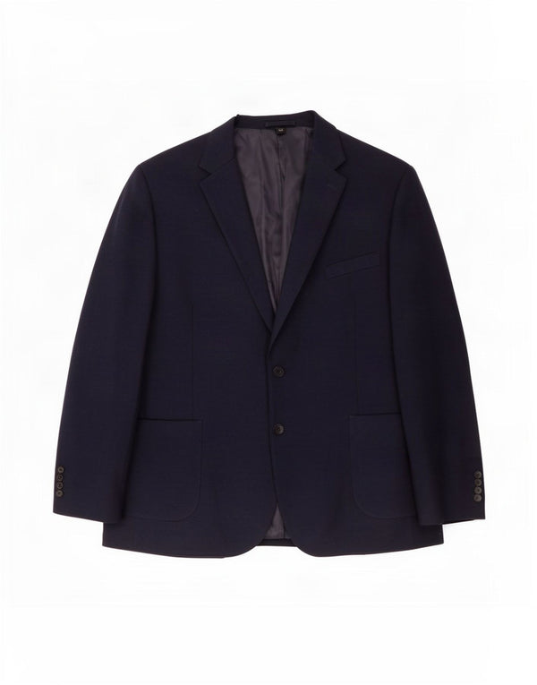 Marks & Spencer Herre 2-knaps blazerjakke UK 50 5XL Navyblå polyamid