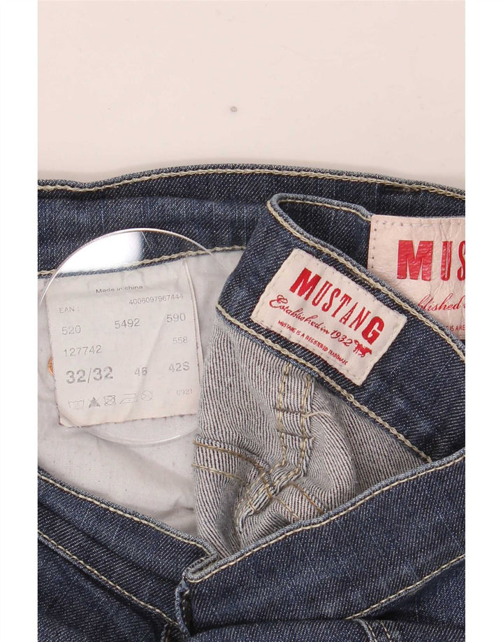 Mustang Dame Bootcut Jeans W32 L32 Marineblå Bomuld