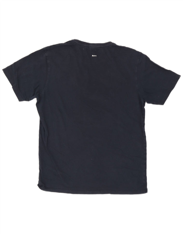 Bænk grafisk t-shirt til mænd XL marineblå