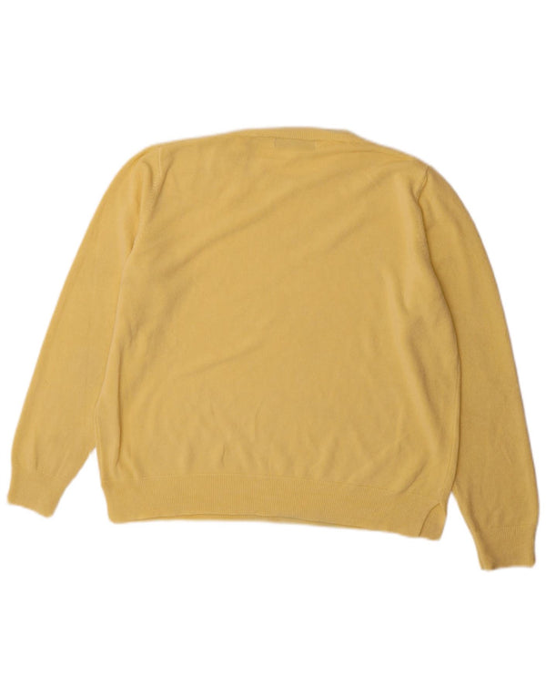 Marks & Spencer Dame sweater med rund hals DK 18 XL Gul Akryl