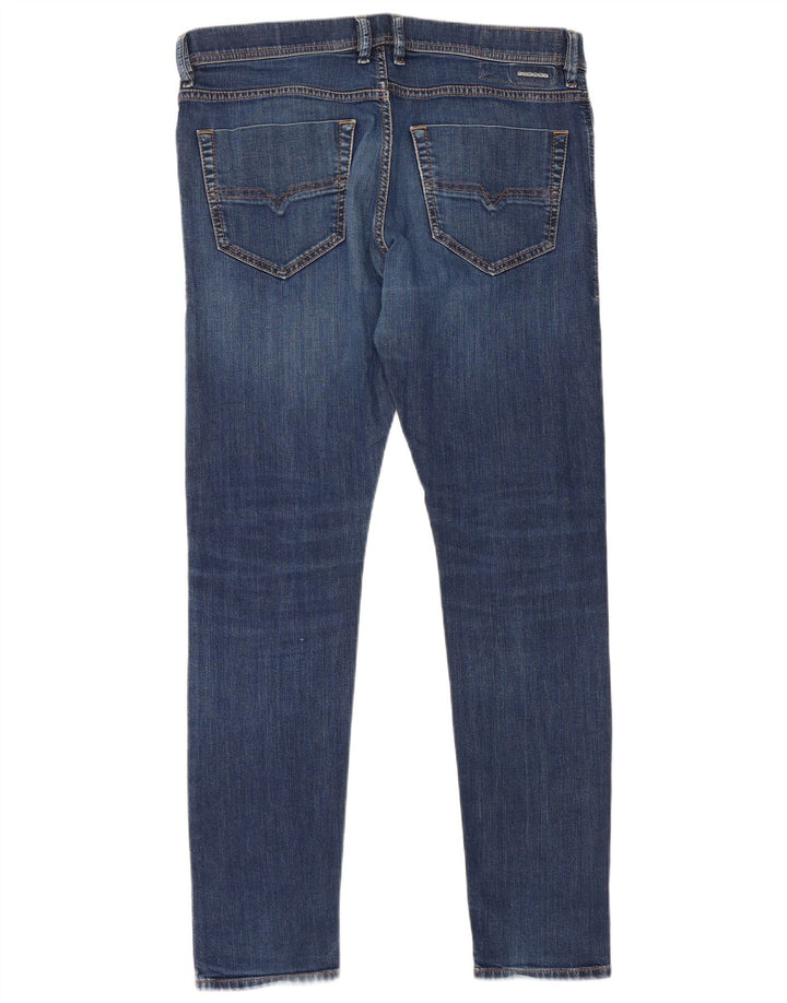 Diesel Herre Slim Jeans W34 L31 Marineblå Bomuld