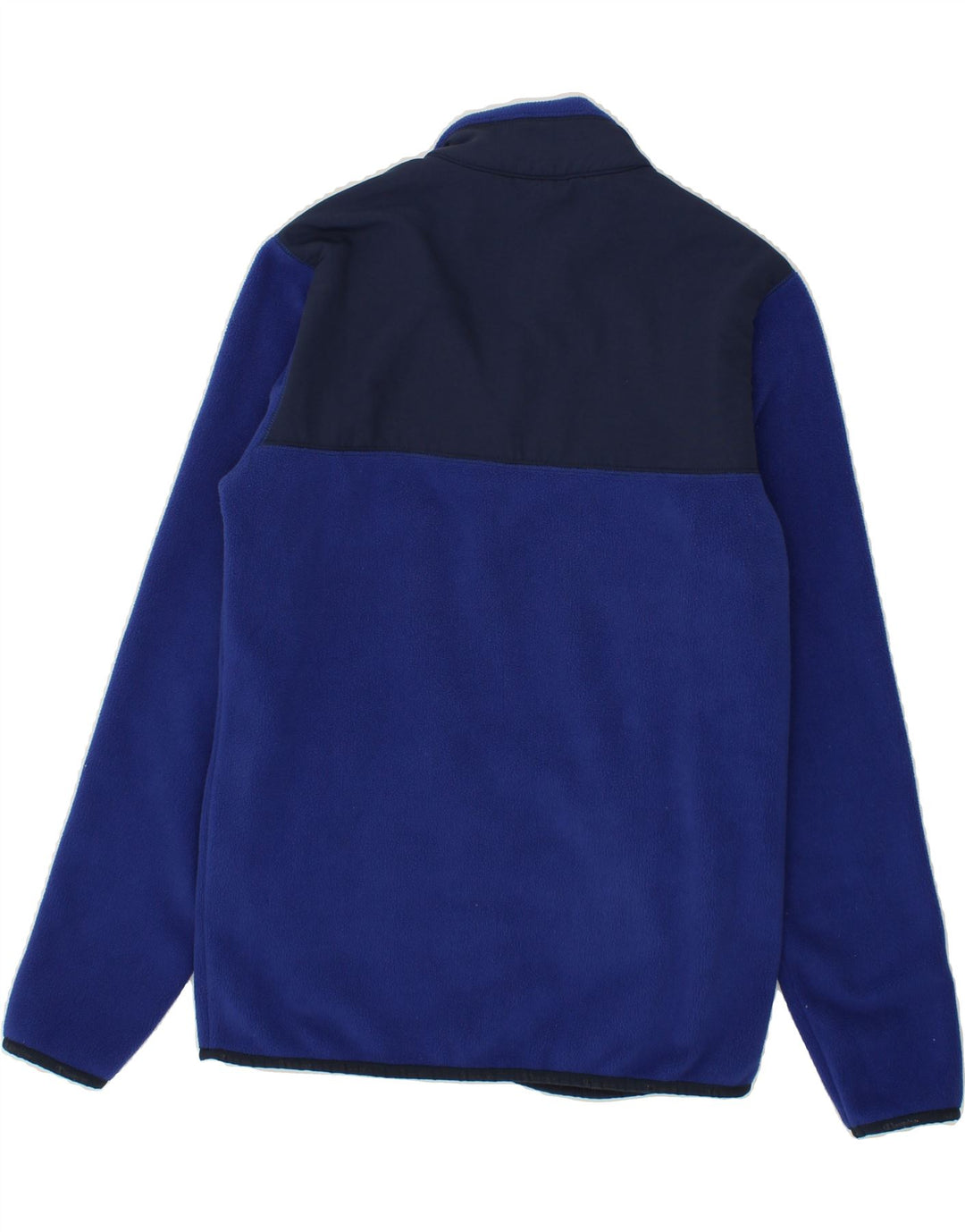 CHAMPION Boys Fleece Jacket 13-14 Years XL Blue Colourblock Polyester Vintage Champion and Second-Hand Champion from Messina Hembry 