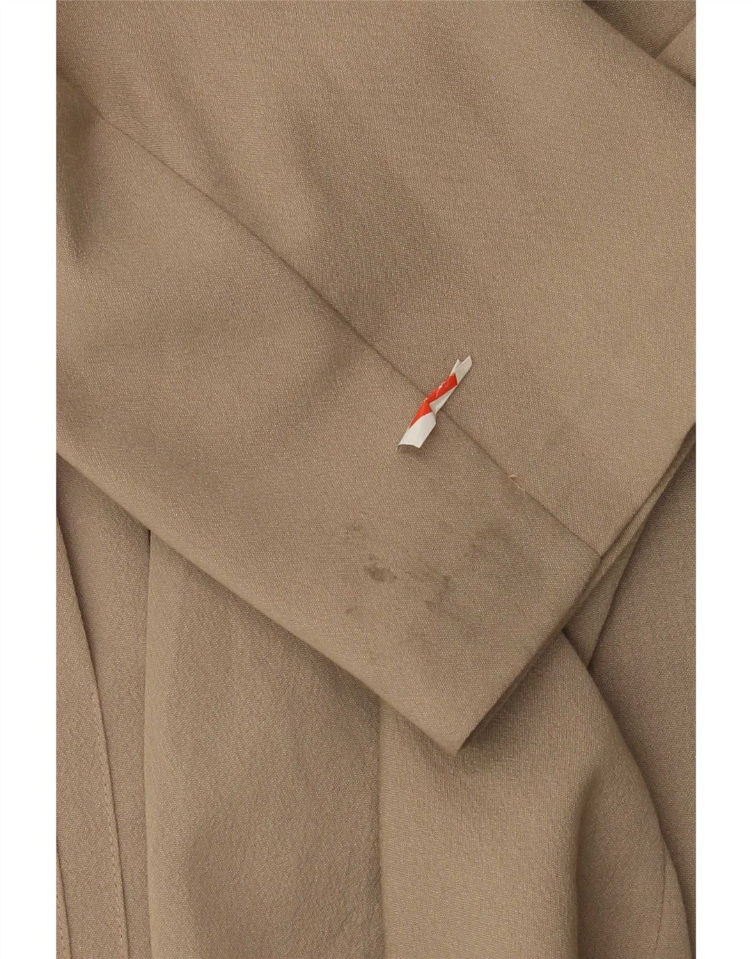Vintage blazerjakke til mænd med 1 knap UK 38 Medium Beige Viscose