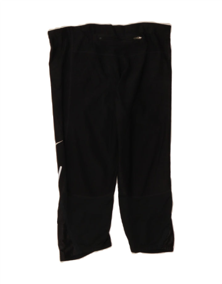 NIKE Womens Dri Fit Capri Tracksuit Trousers UK 12 Medium Black Vintage Nike and Second-Hand Nike from Messina Hembry 