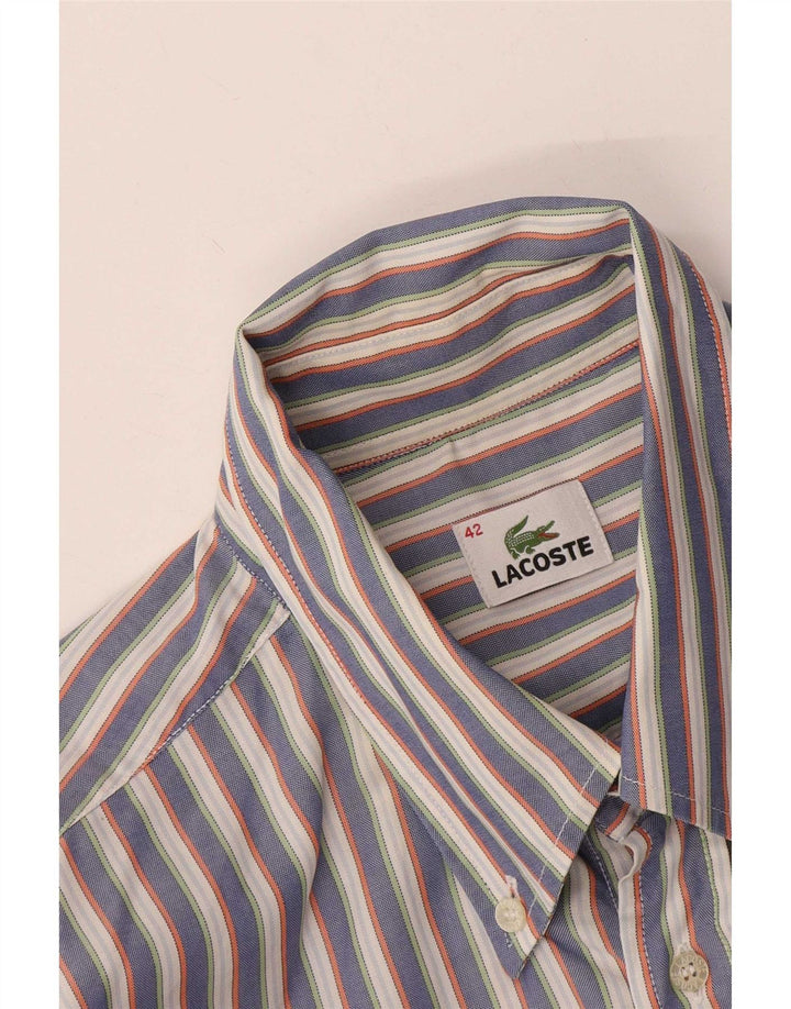 Lacoste Herreskjorte str. 42 Large Gråstribet